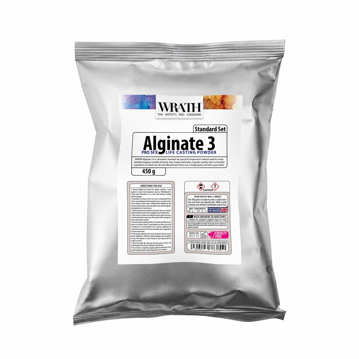 WRATH Alginate 3 - Life Casting Powder