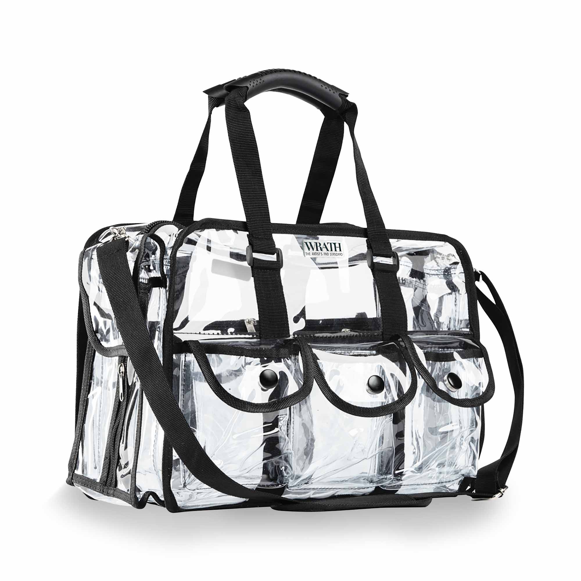 WRATH ProArtist Large Set Bag - Clear PVC Make-up Kit Bag - WRATH Cosmetics