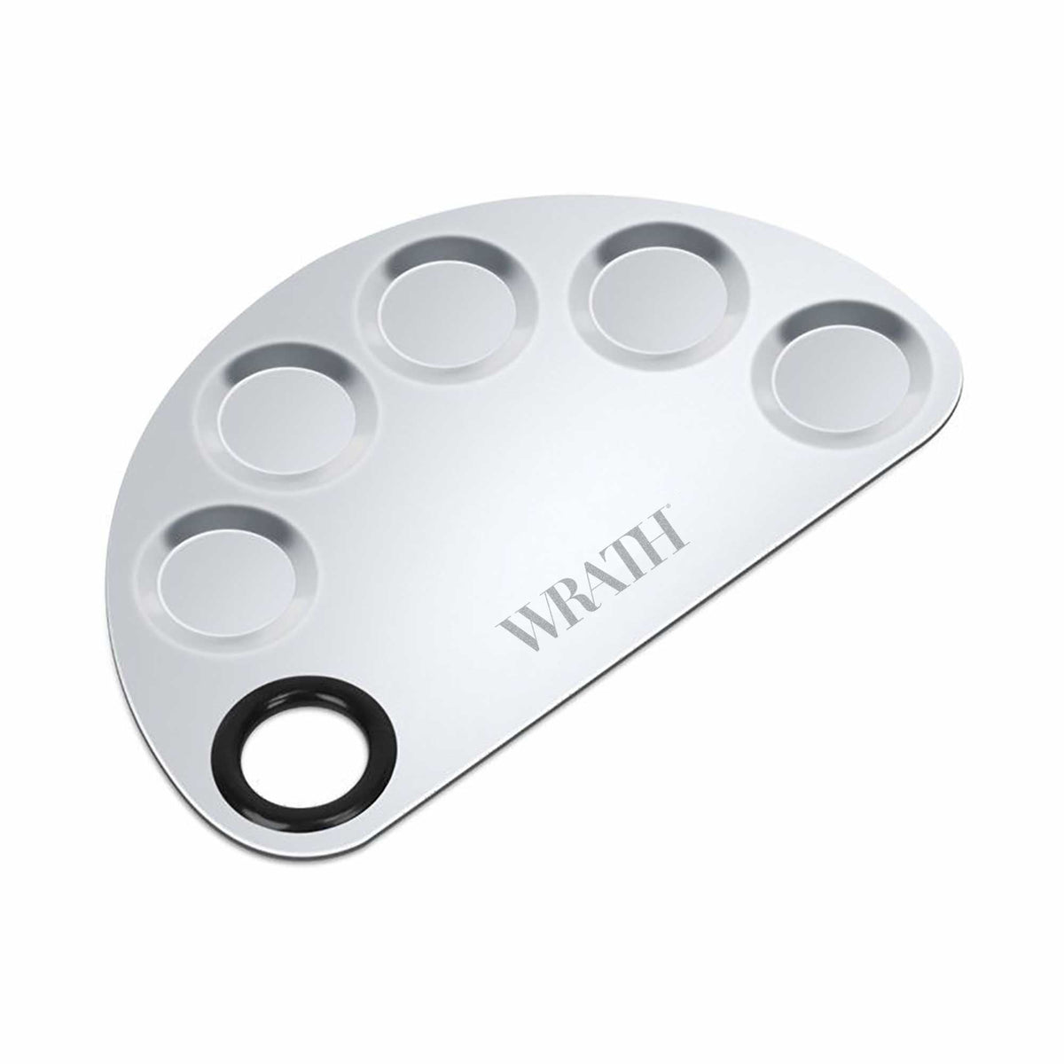 WRATH Stainless Steel Semicircle Indented Palette
