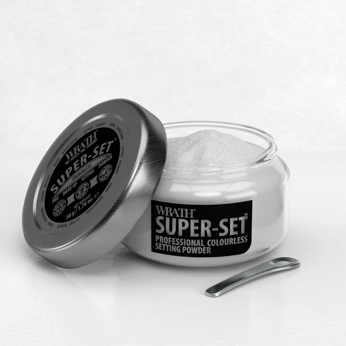 WRATH Super-Set Powder - Professional Setting Powder - Colourless